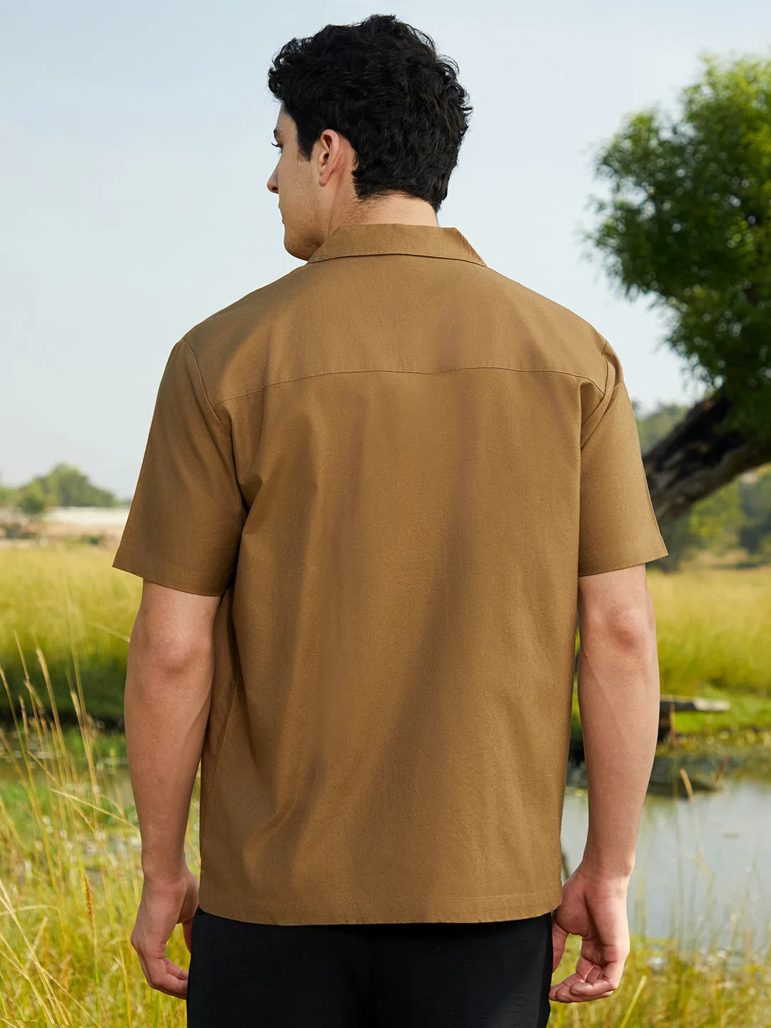 Asymmetrical Cuban Shirt