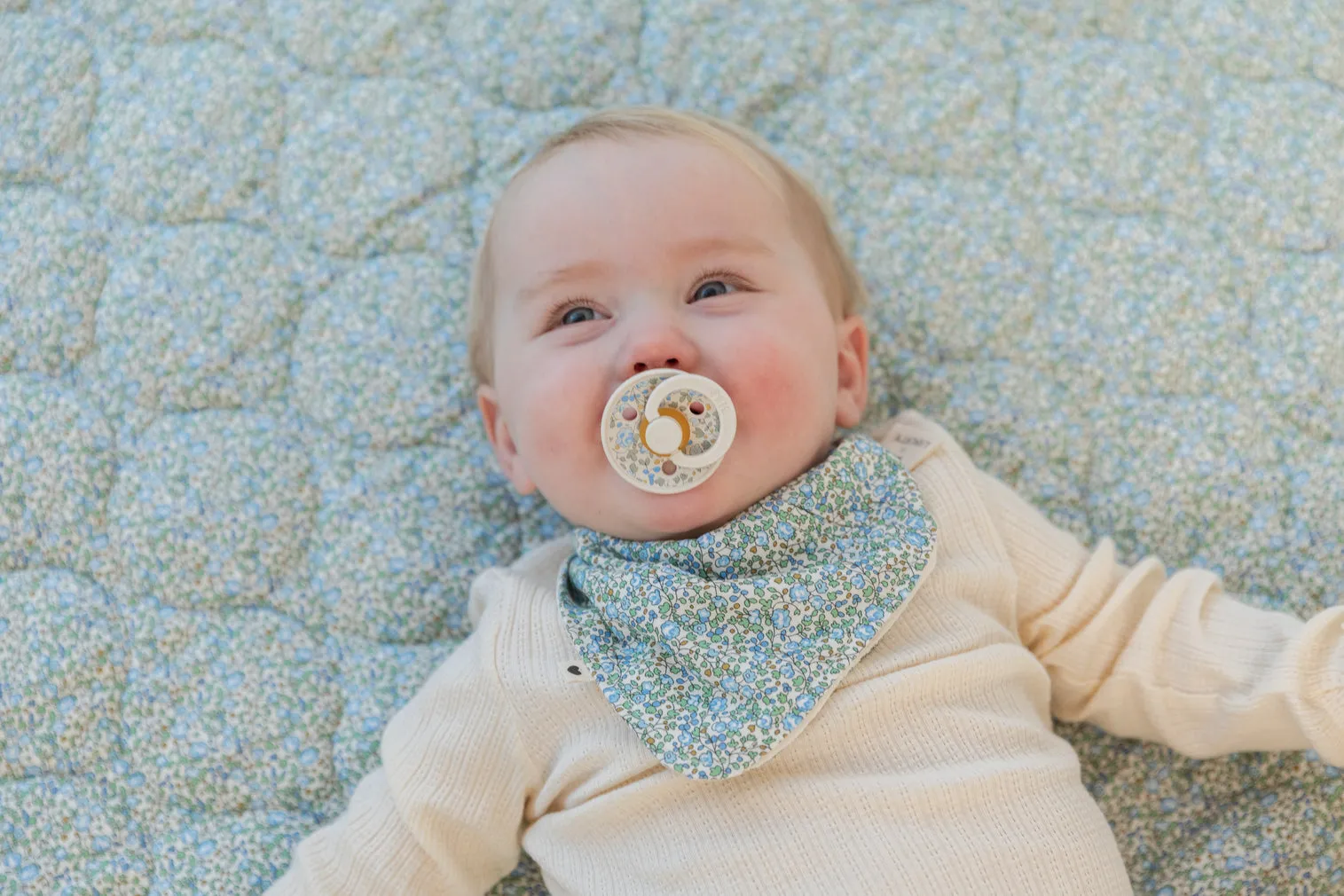 BIBS x Liberty Bandana Bib | Ivory & Eloise