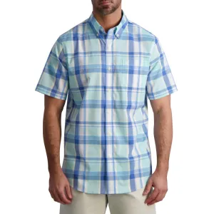 Chaps Mens Easy Care Poplin Short Sleeve Button Down Shirt