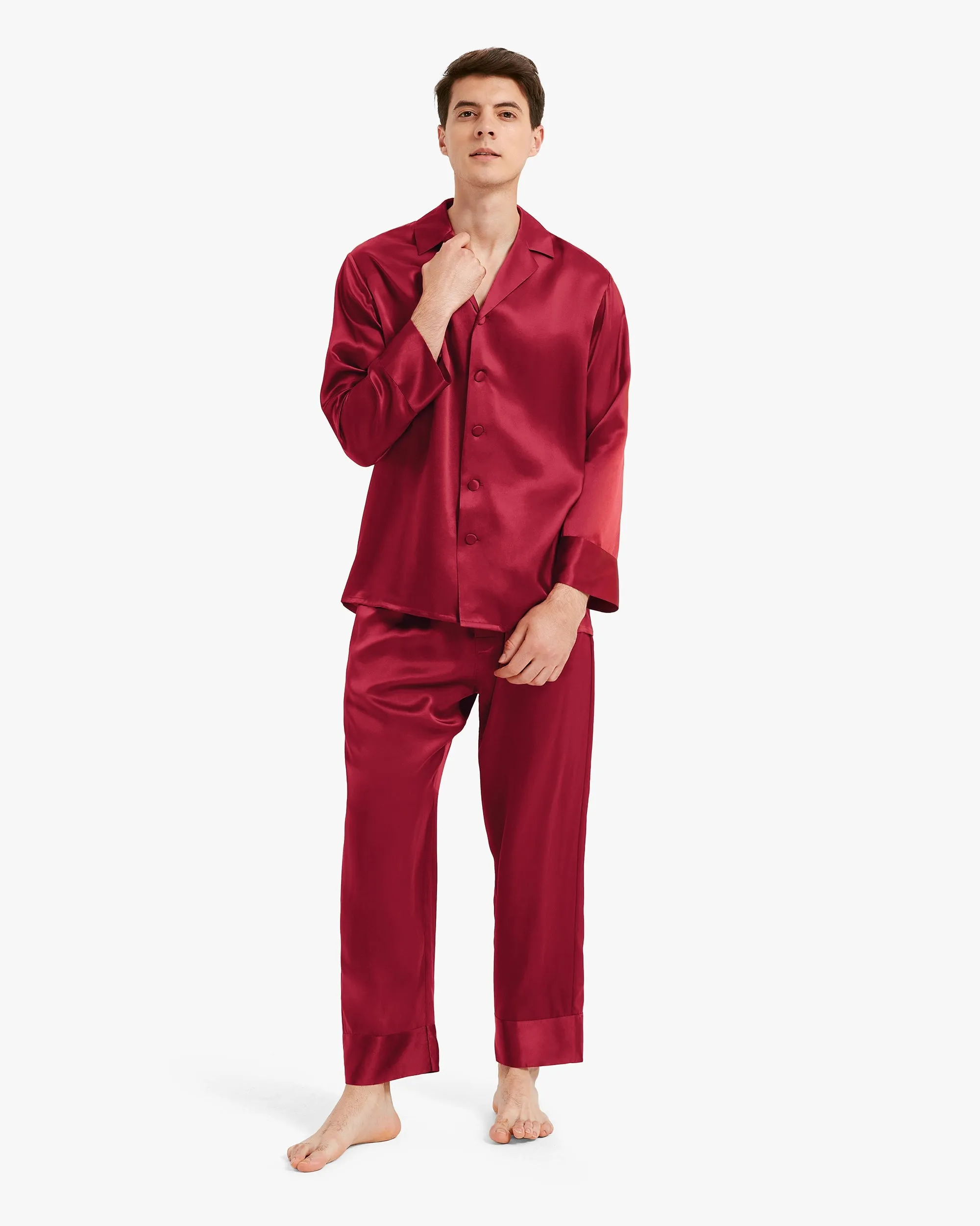 Clearance Classic Silk Pajamas - For Men