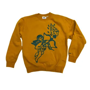 Cupid Crew Sweatshirt - Satin Brass