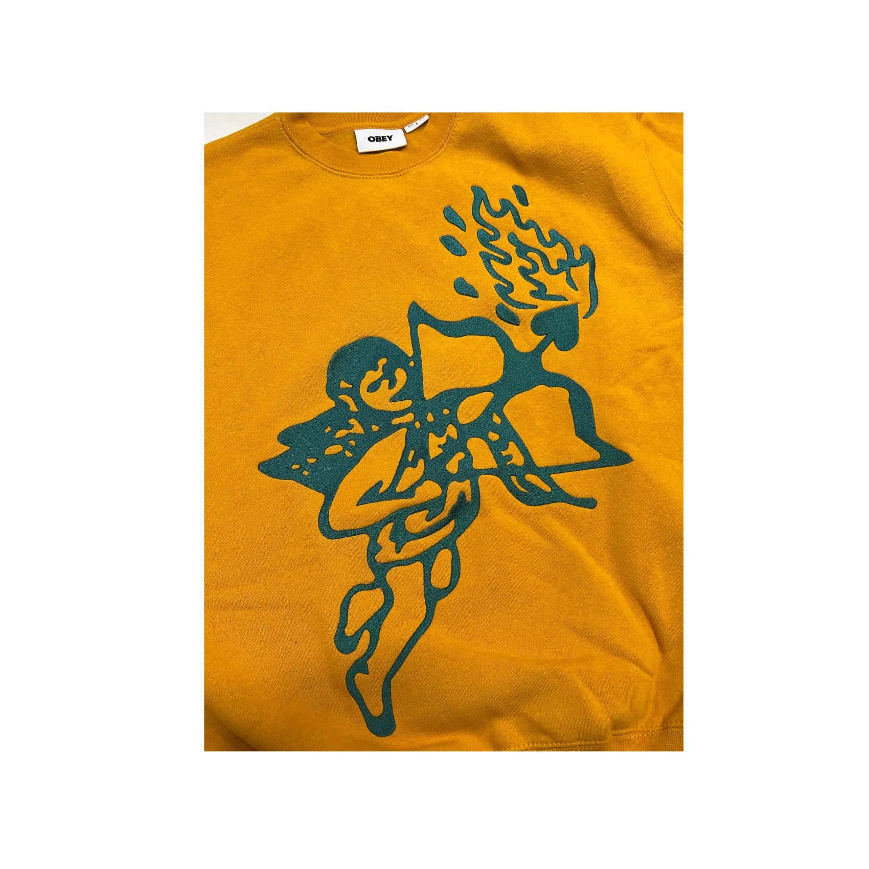 Cupid Crew Sweatshirt - Satin Brass