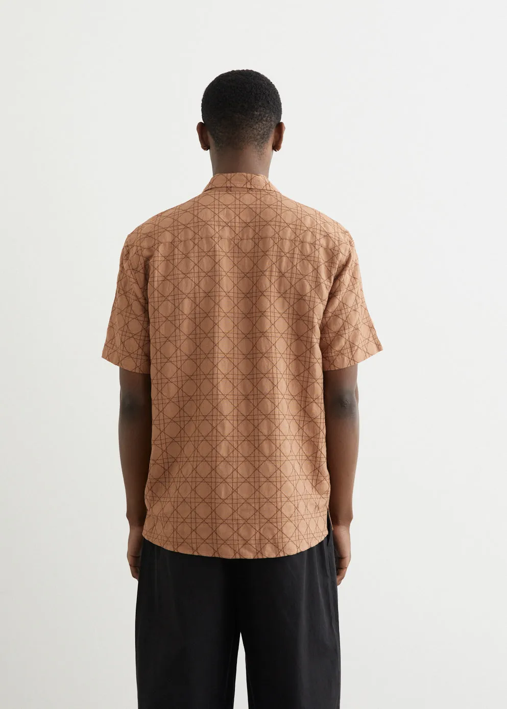 Empire Short Sleeve Camp Collar Shirt