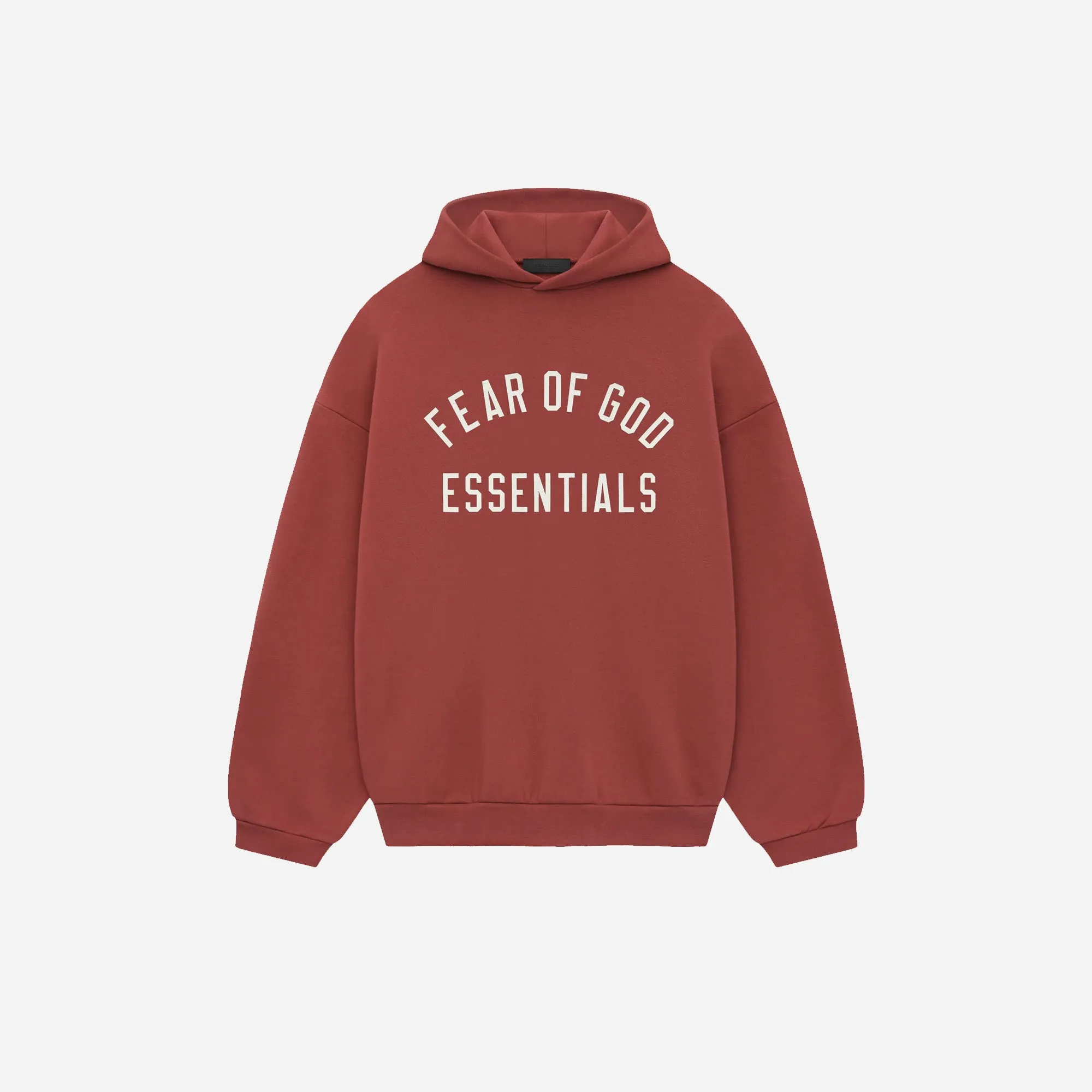 Fear of God Essentials Fleece Hoodie crimson