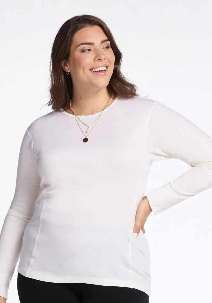 Hannah Long Sleeve Top - Buttercream