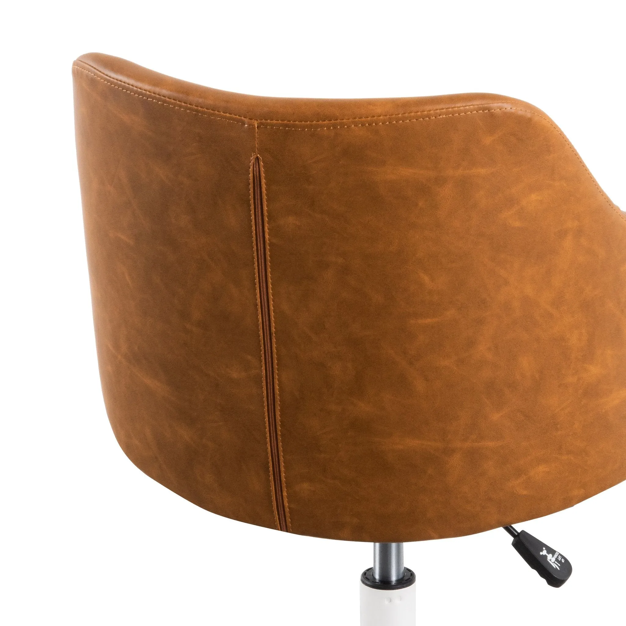 Hester Office Chair - Tan with White Base