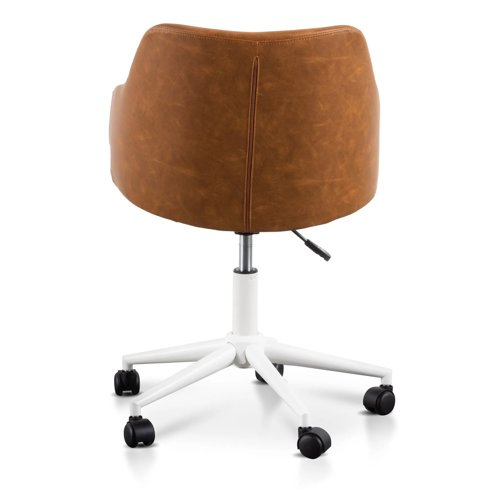 Hester Office Chair - Tan with White Base