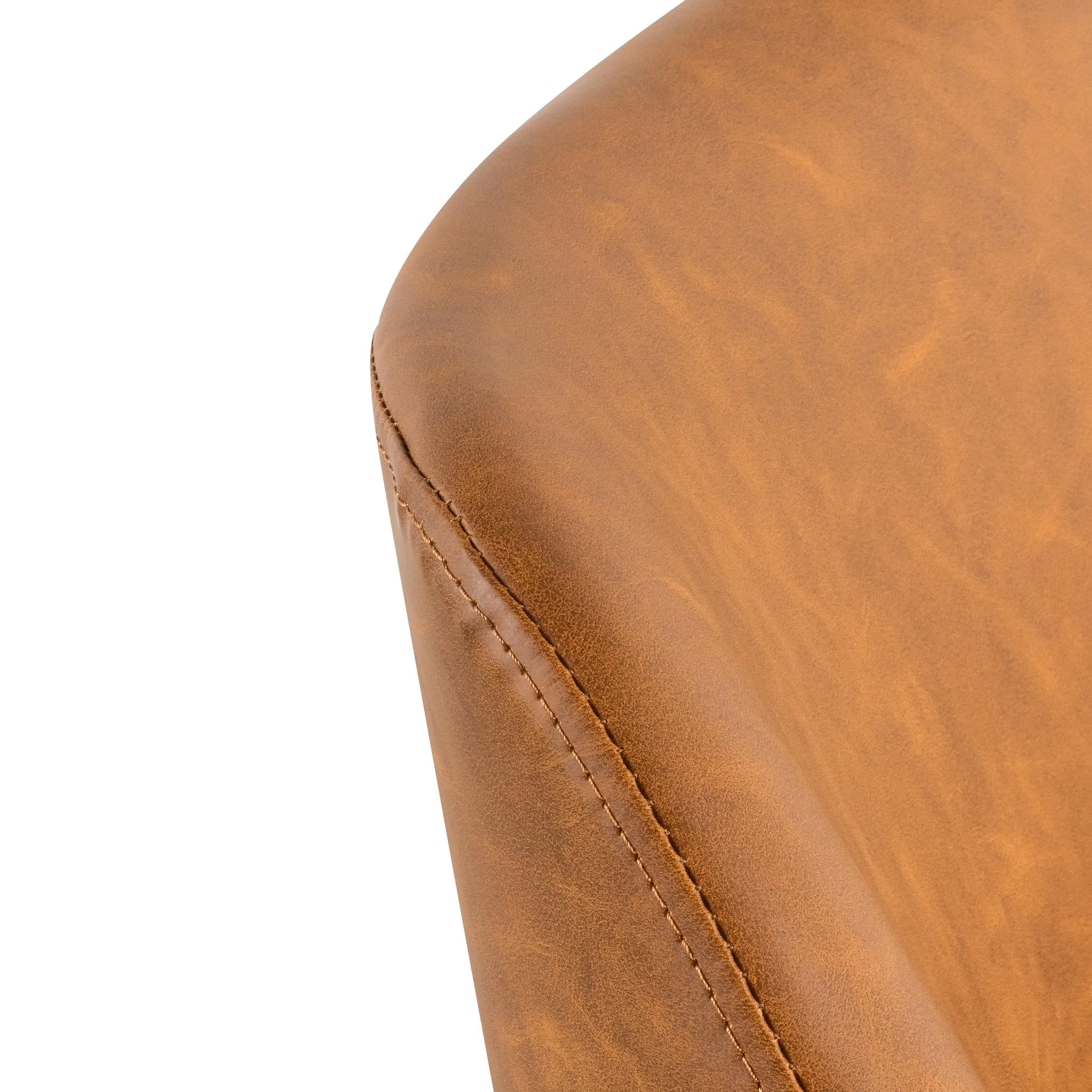 Hester Office Chair - Tan with White Base