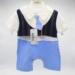 Imported Turkey Baby Gentleman Stylish Romper for 0-9 Months