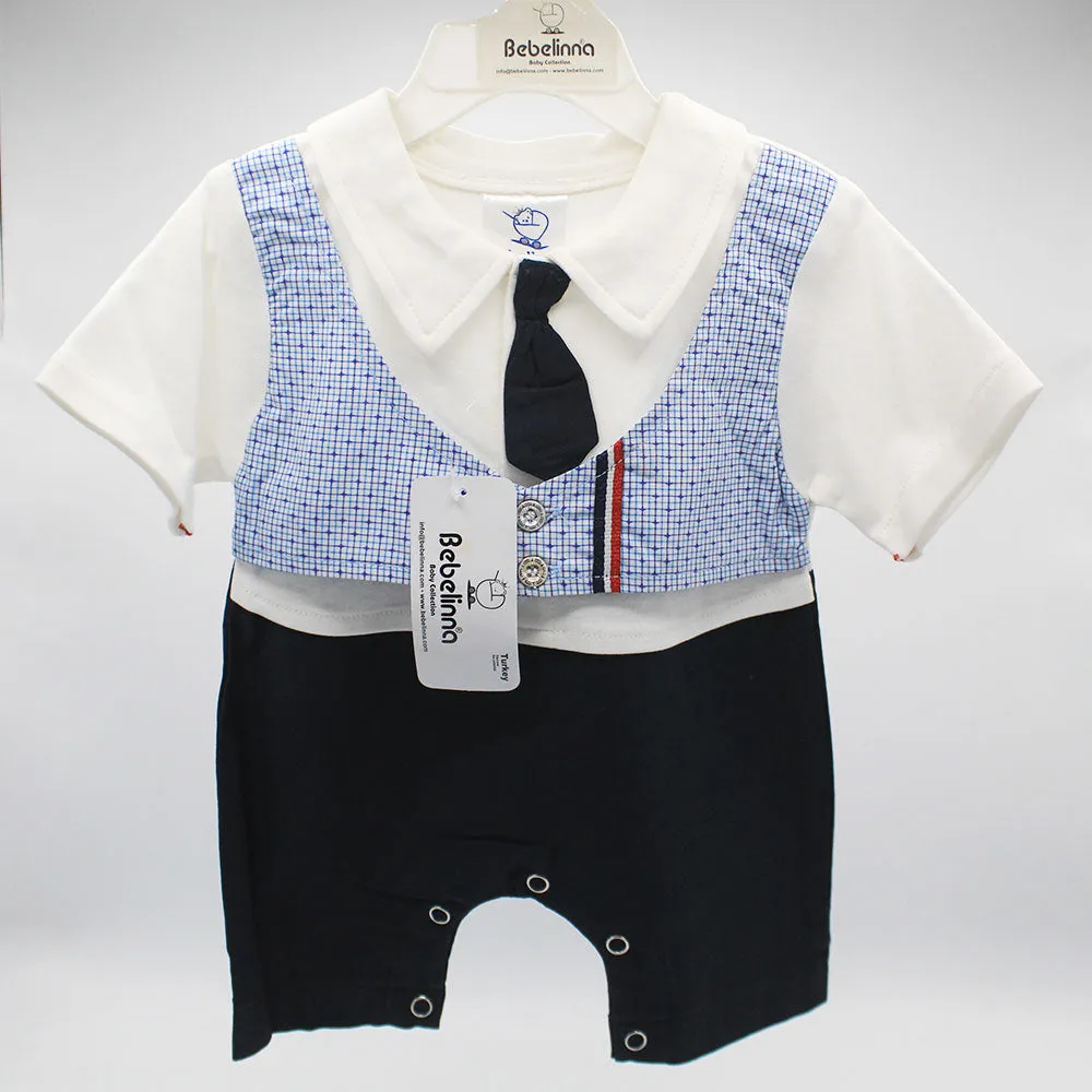 Imported Turkey Baby Gentleman Stylish Romper for 0-9 Months