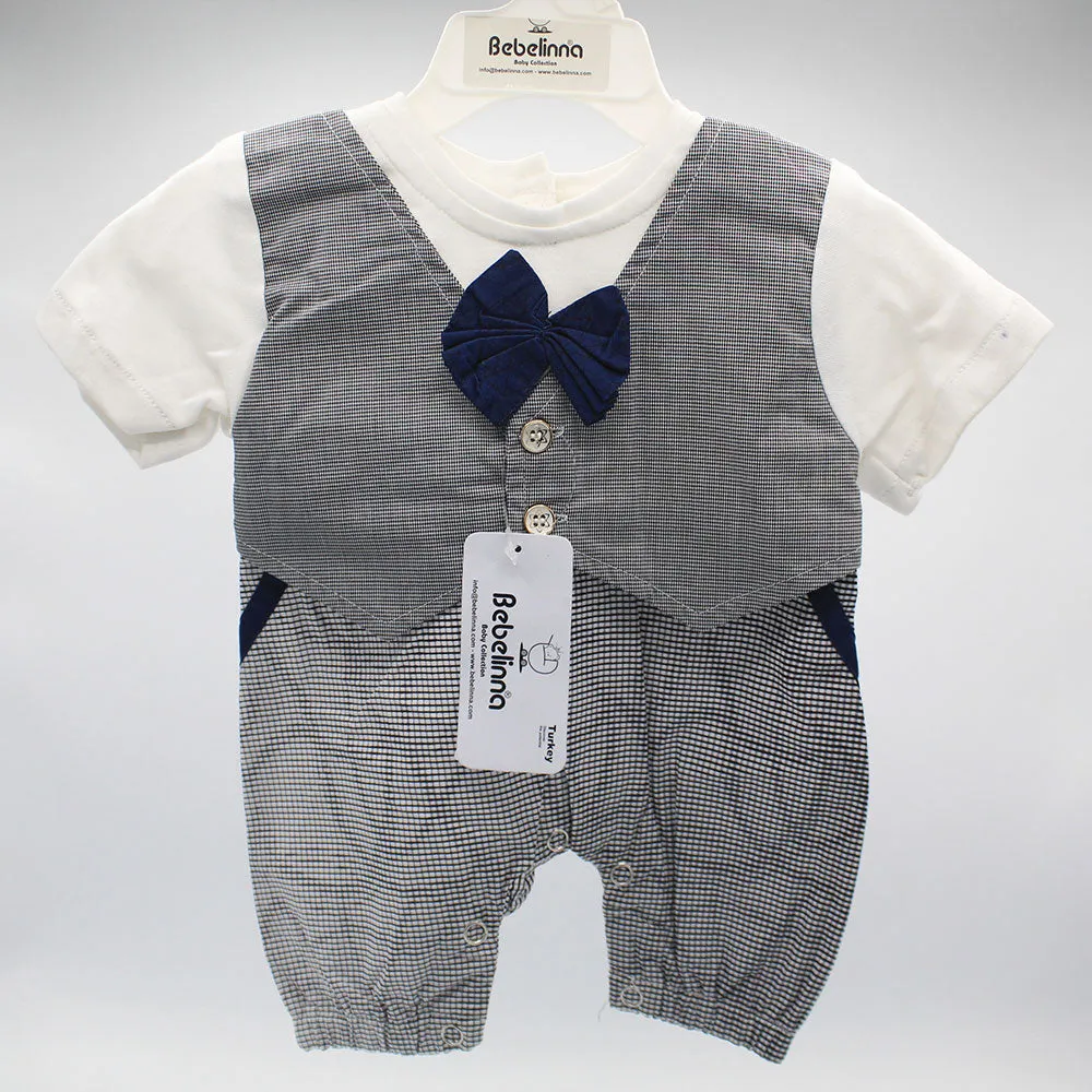 Imported Turkey Baby Gentleman Stylish Romper for 0-9 Months