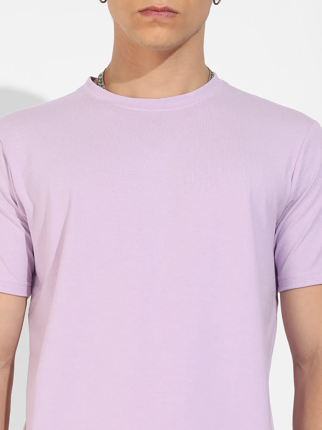 Lilac Basic Regular Fit T-Shirt