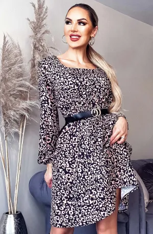 Lina Animal Printed Dress