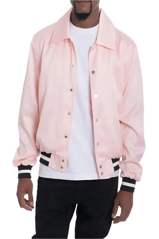 Luxury Satin Bomber Jacket