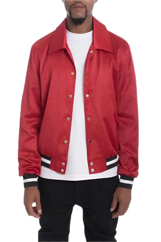 Luxury Satin Bomber Jacket