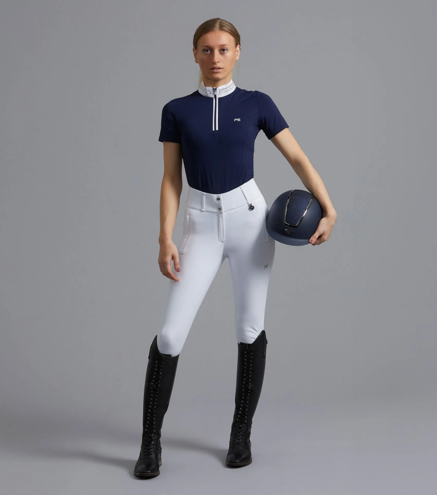 Maria Diamante Show Shirt Navy