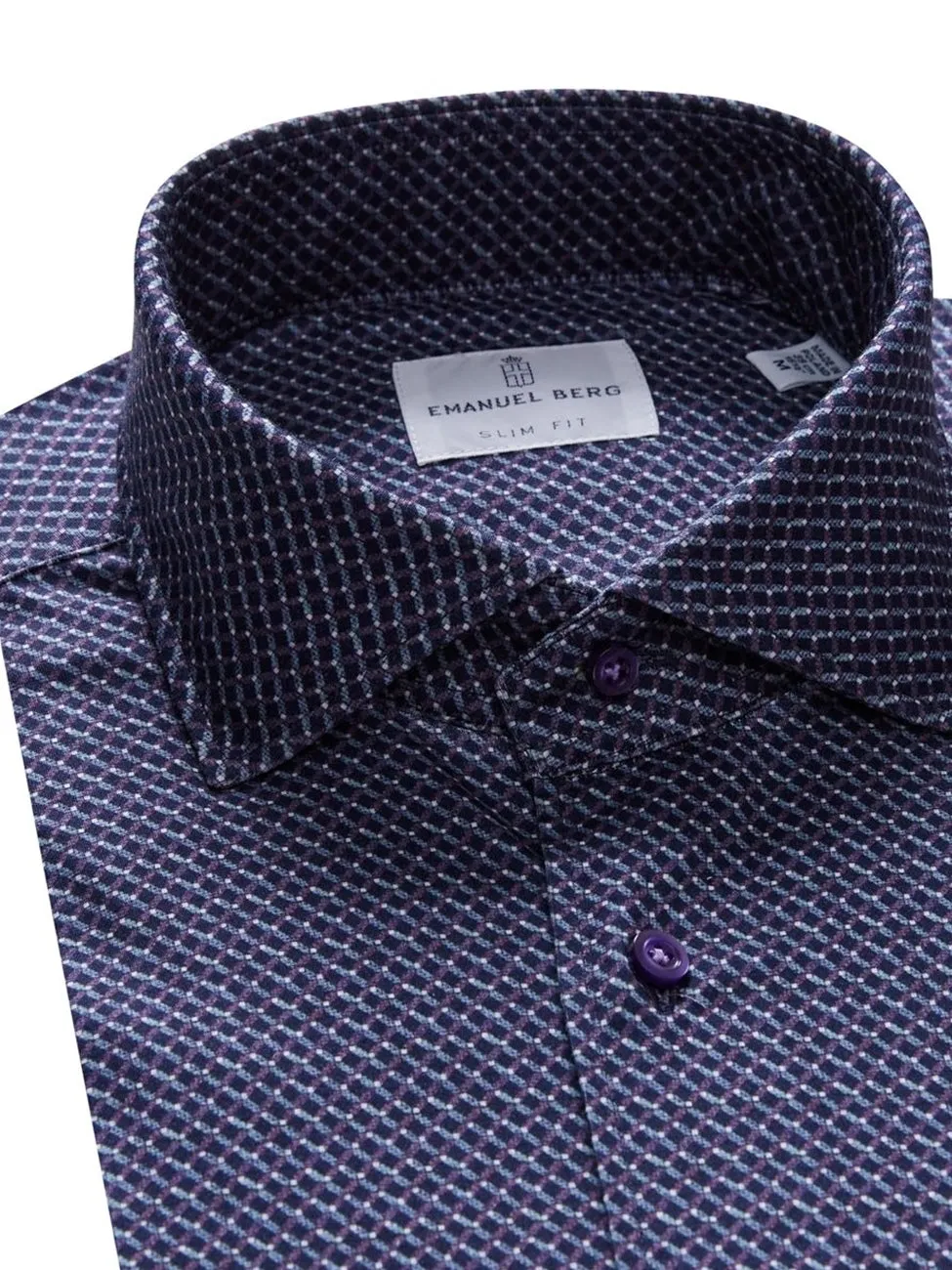 Modern 4Flex Stretch Knit Shirt SF18246 Dark Purple