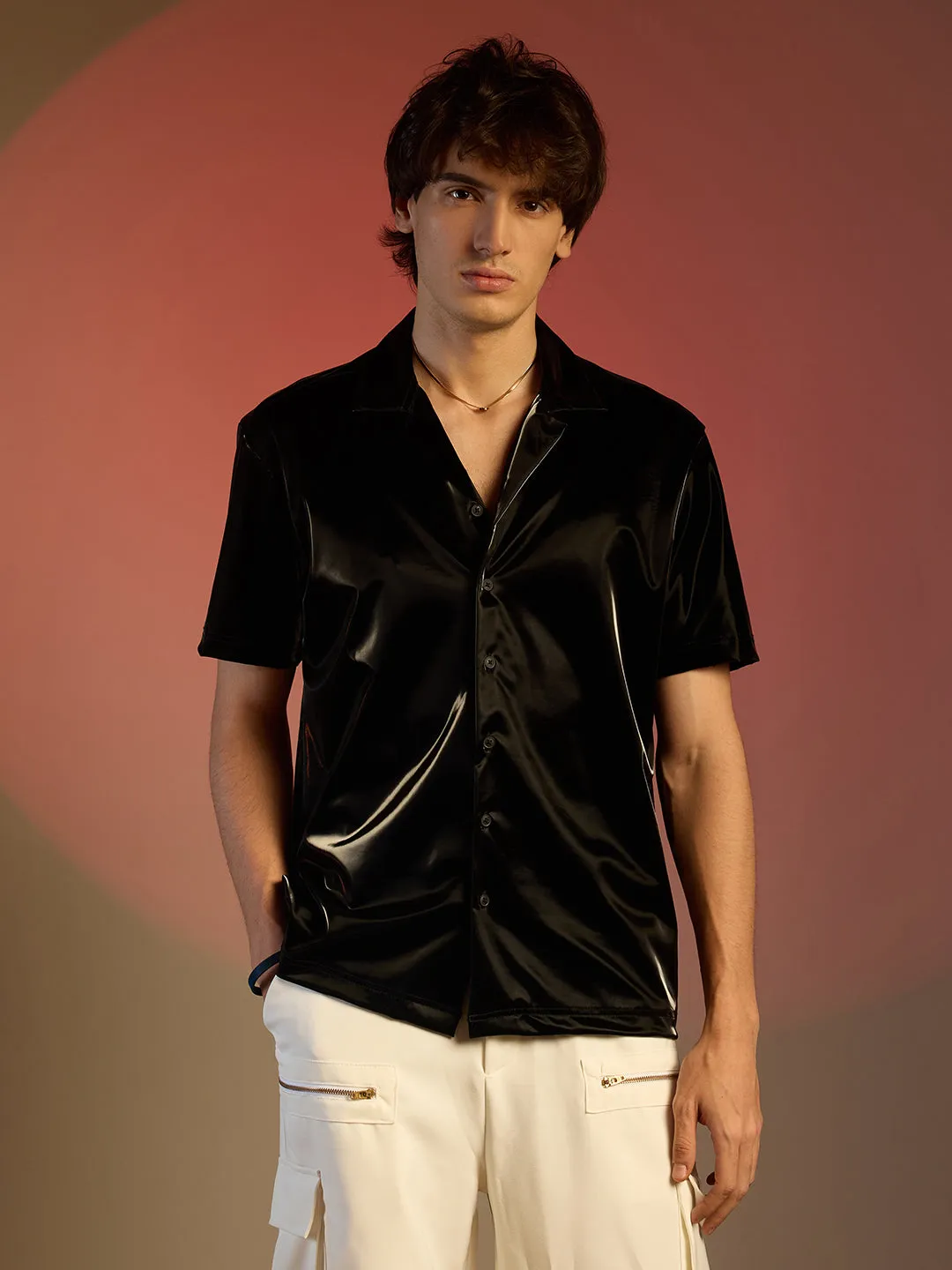 Patent Solid Shirt