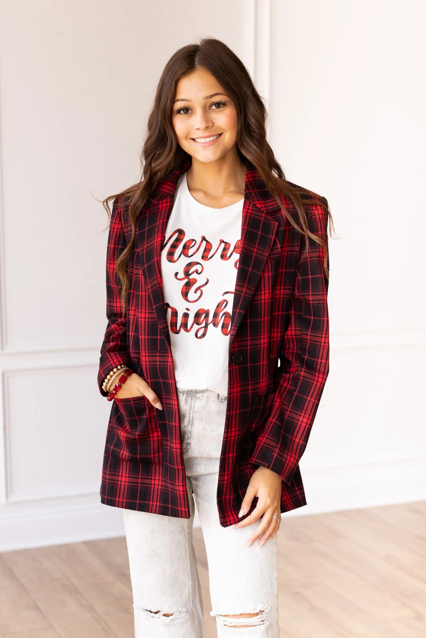 Plaid Perfection Blazer