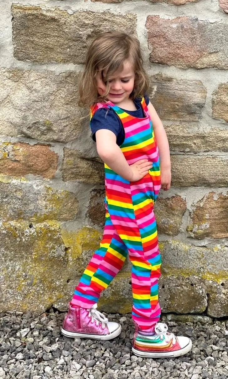 Rainbow Kid Dungarees