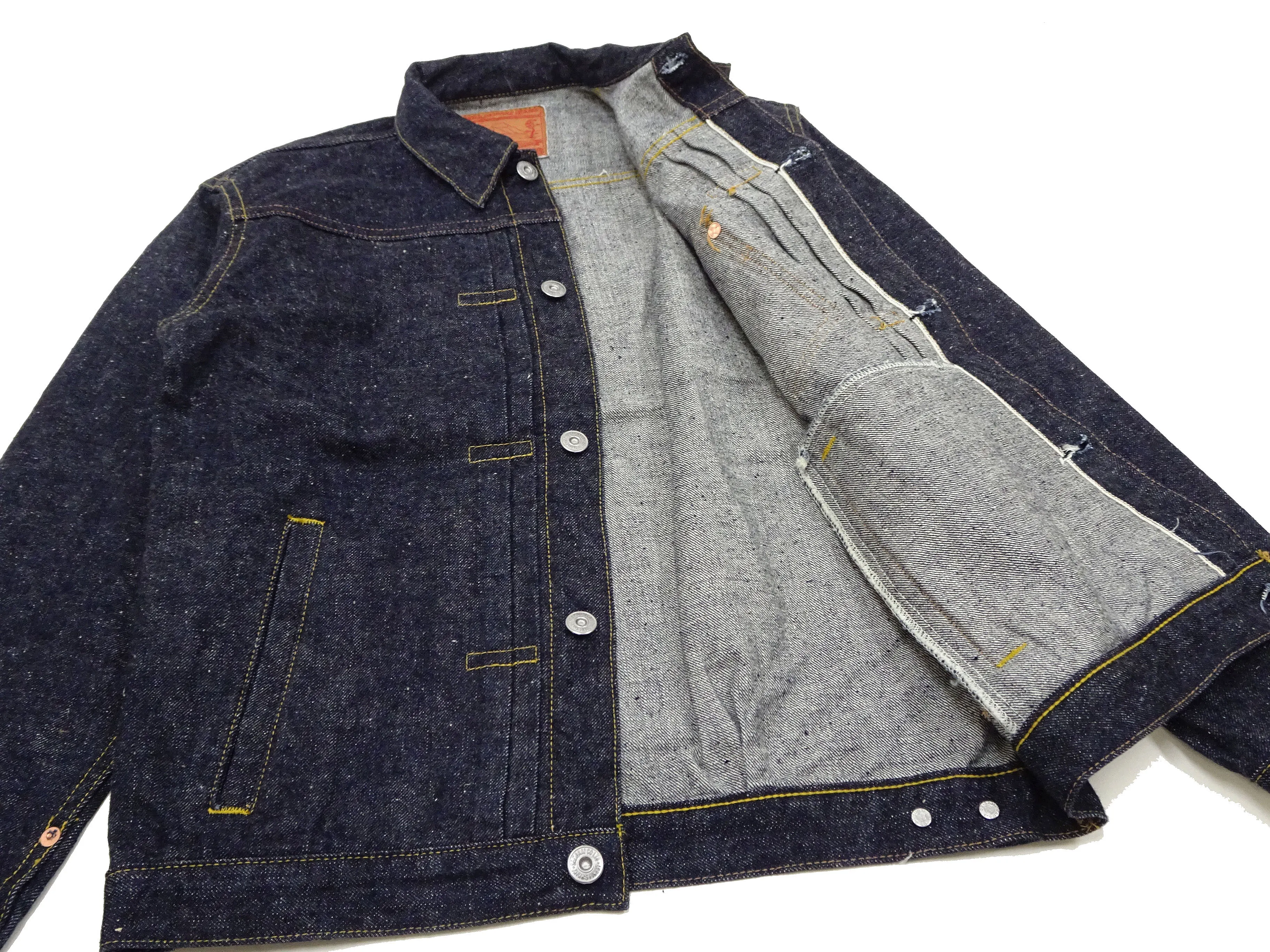 Samurai Jeans Denim Jacket Men's 15 Oz. Indigo Denim Jean Jacket S5512PX15OZ One-Wash