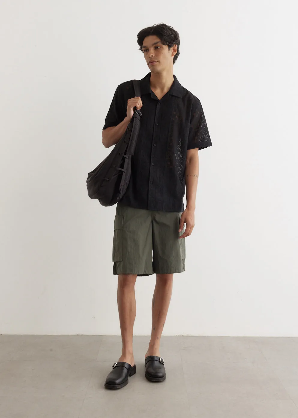 Shard Short Sleeve Camp Collar Shirt