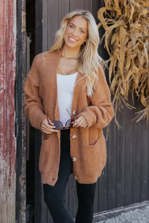 Sienna Fuzzy Button Down Cardigan