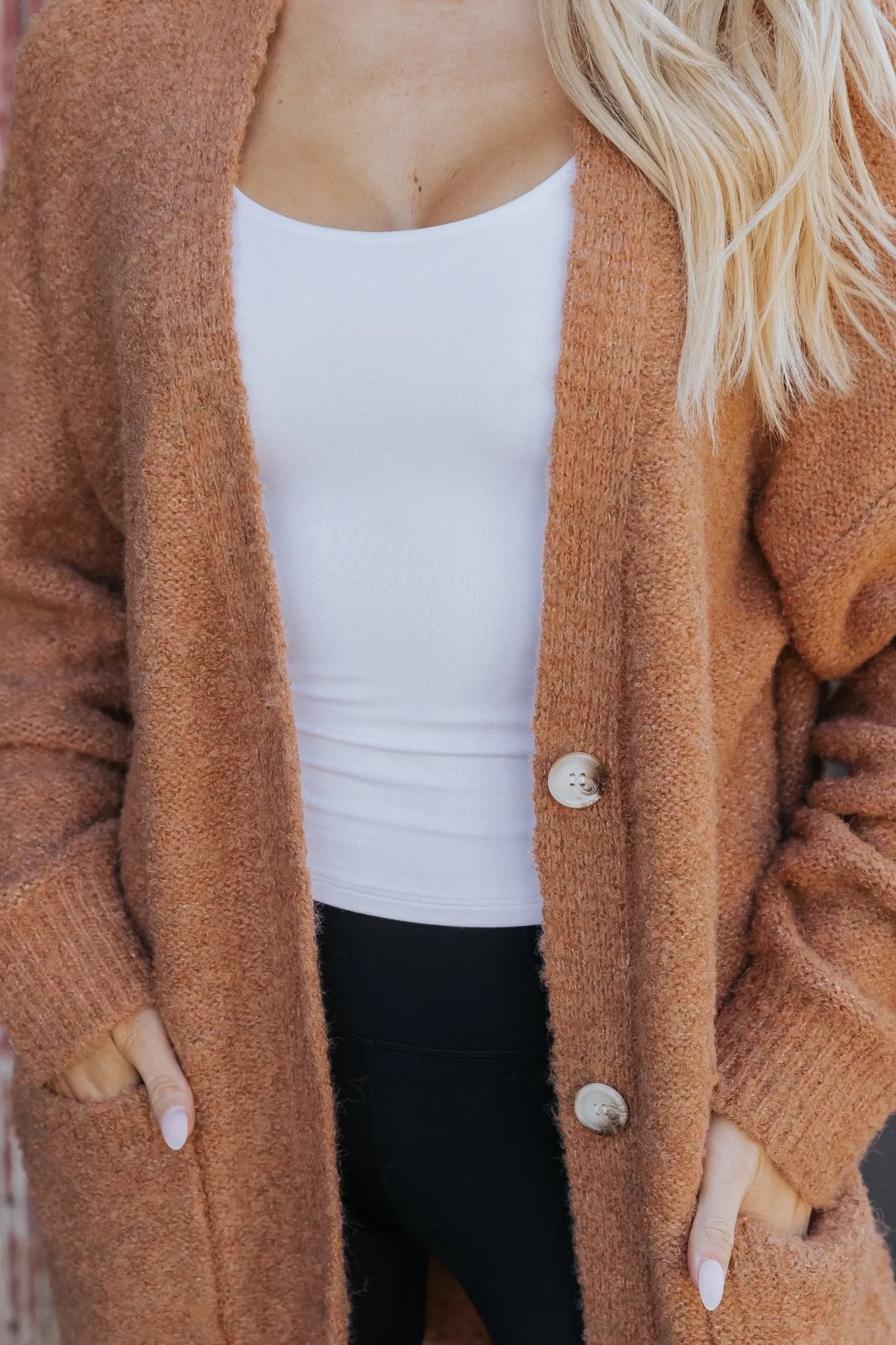 Sienna Fuzzy Button Down Cardigan