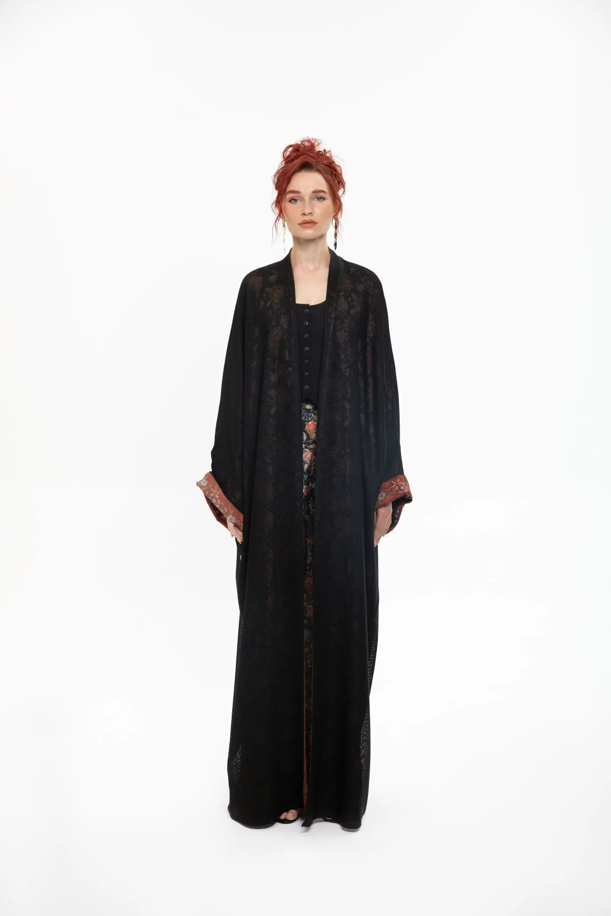 SM2410 Artistic Splendor Kimono Abaya