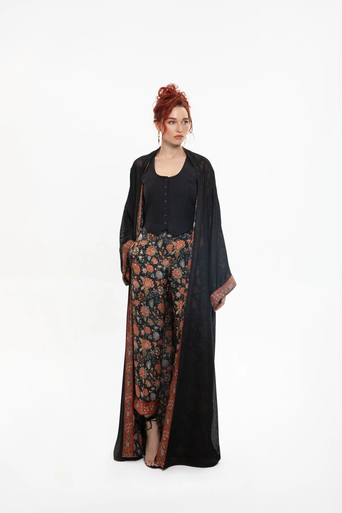 SM2410 Artistic Splendor Kimono Abaya