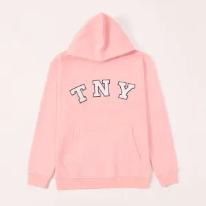 TNY Unisex Oversized Hoodie - Soft Pink