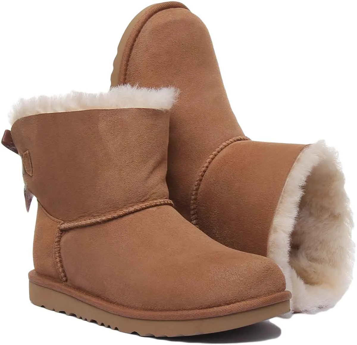 Ugg Australia K Mini Baily Bw In Chestnut For Kids