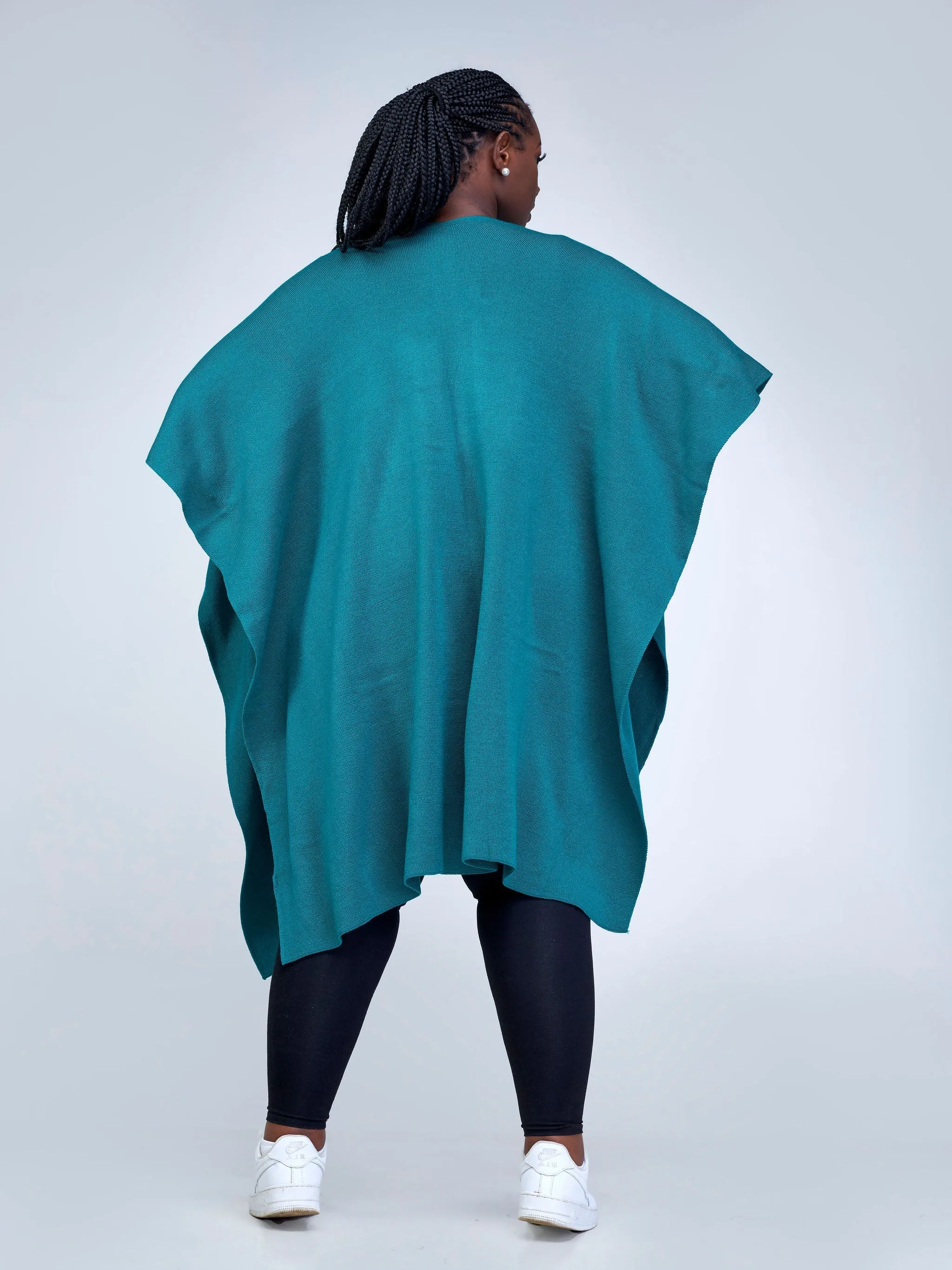 Vivo Essentials Double Layered Shawl (Without Fringe) - Teal