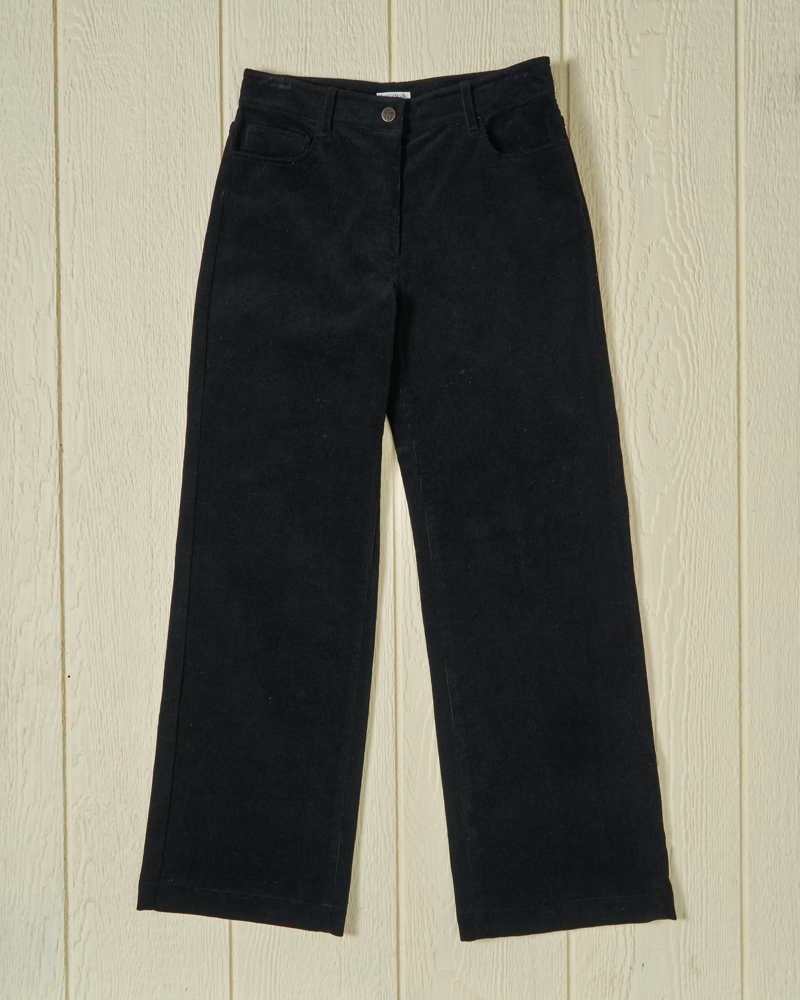 Women's Five Pocket Pant in Black Corduroy