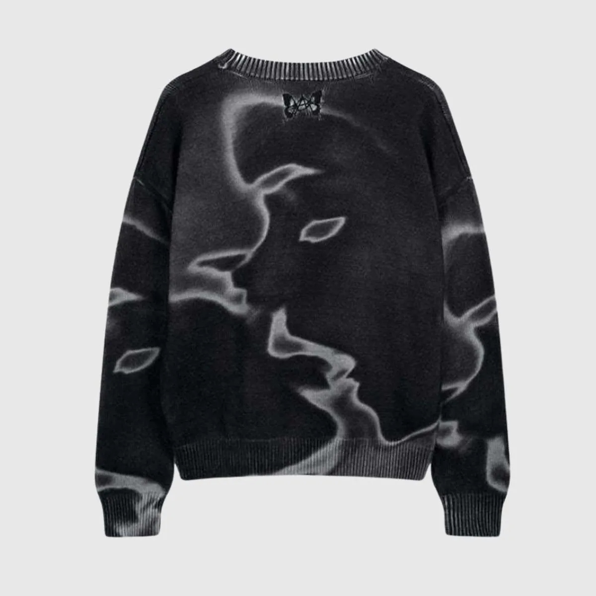 Y2K Print Knit Sweater